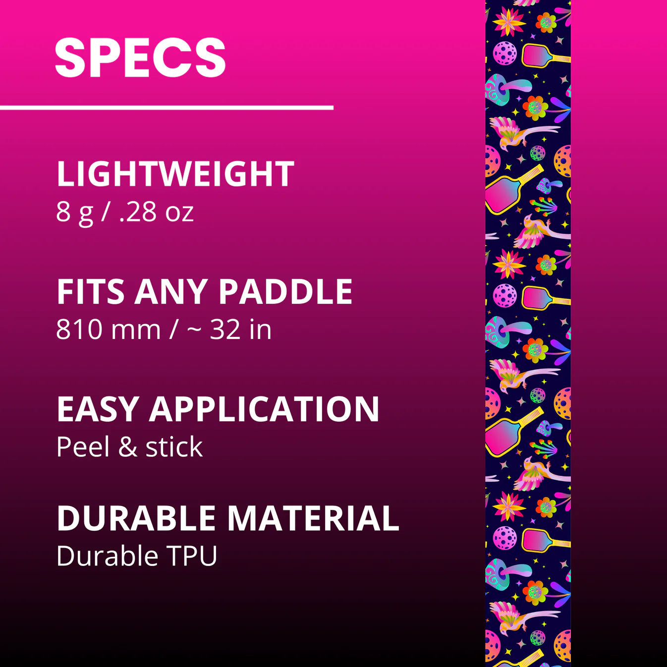 EDGY Pickleball Paddle Edge Tape