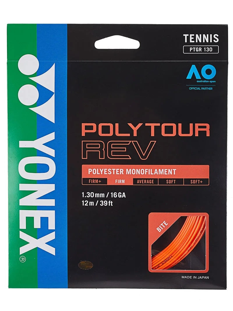 YONEX POLYTOUR REV 130/16 - ORANGE